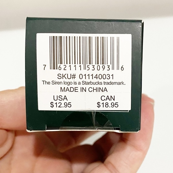 STARBUCKS 2022 Holiday Burgundy Jeweled Keychain Mini Tumbler Ornament - Picture 5 of 5